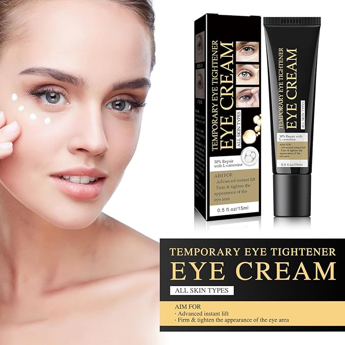 Temporary Eye Tightener Eye Cream, Instant Firmx Eye Cream Reduces Under Eye Bags and Wrinkles, Dark Circles Anti Aging Fine Lines, Firm Skin Under Your Eyes-VivaGrace Women