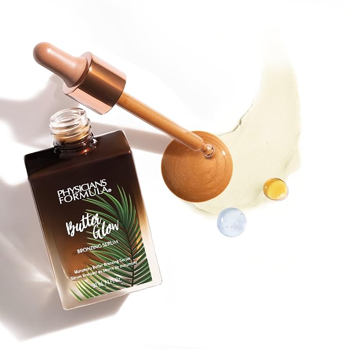 Physicians Formula Butter Glow Bronzing Serum, Innovative & Nourishing Skincare Bronzing Drops for Radiant, Natural Sunkissed Complexion - Sunkissed Glow-VivaGrace Women