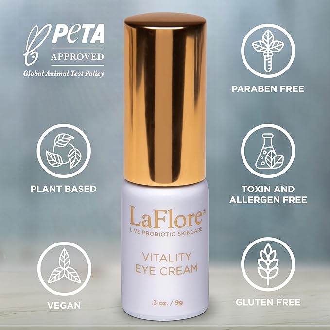 Vitality Eye Cream - Rich, Hydrating, Skin Brightening Eye Cream - For Dark Circles, Lines, & Wrinkles - Anti-Aging, Vegan, Cruelty-Free, for All Skin Types-VivaGrace Women