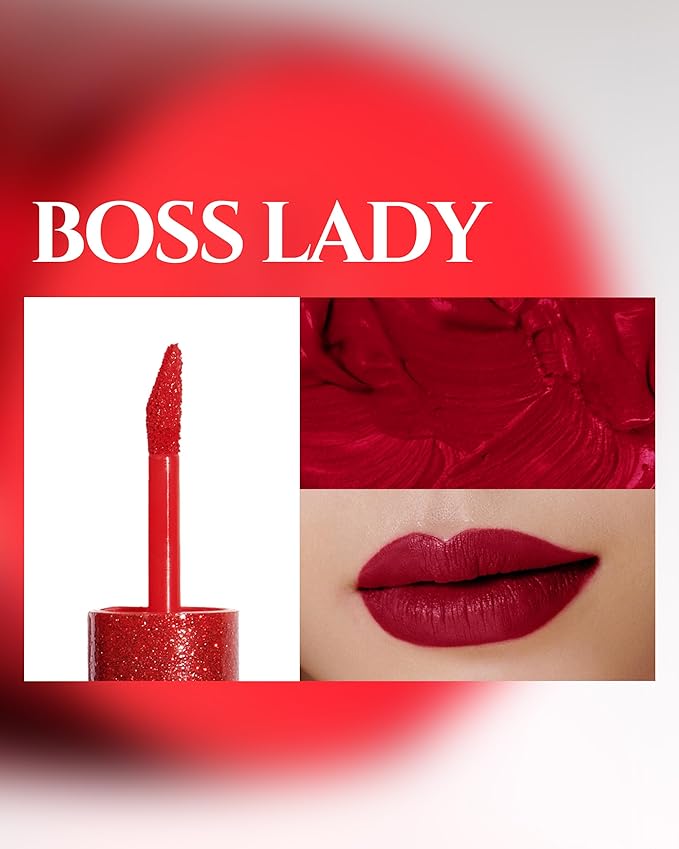 HEVVYMAKEUP Ultra Stay-On Lip Coloring Tint - Vibrant Matte Finish Lip Tint - Long Lasting Airy Weightless Lips with Perfect Fixing - Korean Lip Makeup, Boss Lady, 0.11oz.-VivaGrace Women