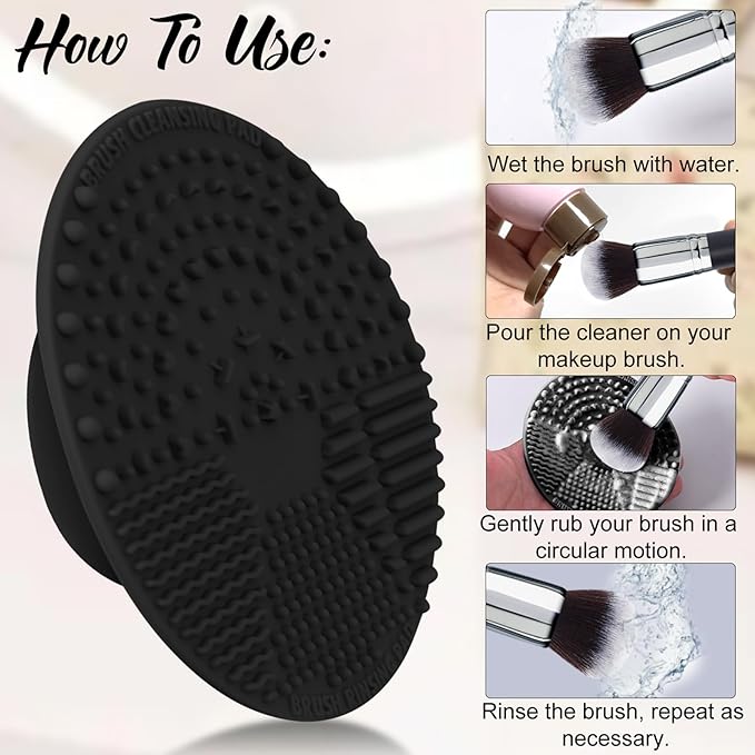 Bueart Design Pro makeup Artist 34Pcs Deluxe Real Goat Hair Horse hair Makeup Brushes Set with extra Large Holder High End Professional labeled makeup brush set with natural Pony Hair-VivaGrace Women
