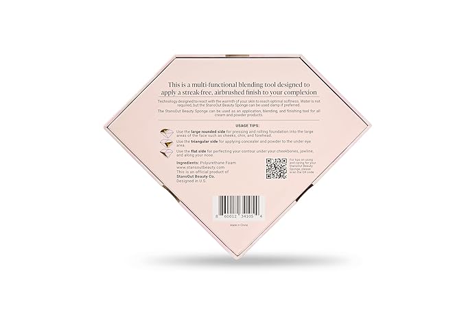 StansOut Beauty Sponge 4-Pack – Streak-Free, Airbrushed Finish | Reusable, Quick-Drying, Latex-Free | Multi-Angle Blending Sponge for Cream, Liquid & Powder | Pro Makeup Applicator-VivaGrace Women