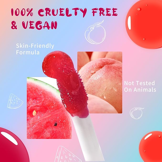 Lip Tint Stain, Long Lasting Korean Lip Stain Set, Non-sticky Waterproof Lightweight Lip and Cheek Tint, Moisturizing High Pigment Water Tint, Matte Finish Lip Tint-VivaGrace Women