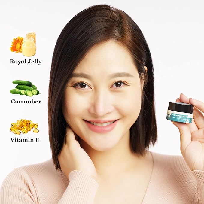 Eye Cream with Fermented Royal Jelly Extract (0.7oz)-VivaGrace Women