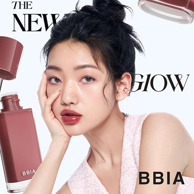 BBIA Glow Lip Tint – Lip Plumping, Volumizing Glossy & Glowy Lip Stain Naturally Moisturizing Comfortable Texture Lightweight Long-Lasting Vivid Color Non-Sticky Non-Dry Korean (15 SPRING, Pack of 1)
