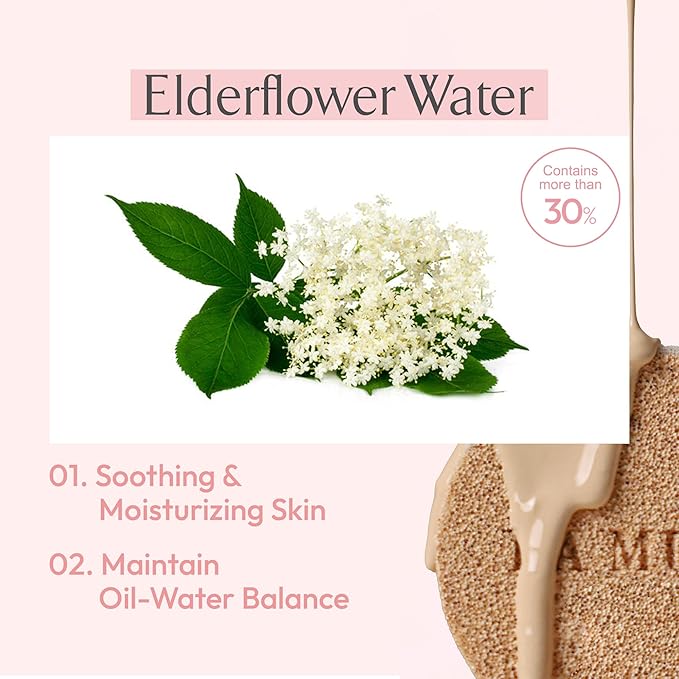 LA MUSE Korean Cushion Foundation, #21 Light Beige(2 Packs) | Lightweight, Breathable but Perfect Blemish Cover for Summer | Long-Lasting, Korean Foundation with Radiant Dewy Finish | Skin Hydrating-VivaGrace Women