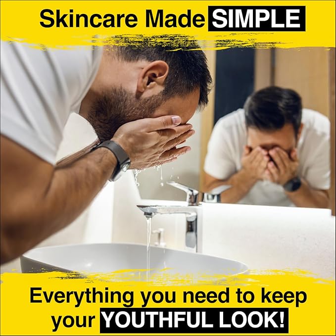 Lumin - Dynamic Duo - Skin Care kit for Men - Includes: Charcoal Face Wash Daily Detox & Daily Face Moisturizer,Suitable for all skin types, Daily Use, Two Month Supply-VivaGrace Women