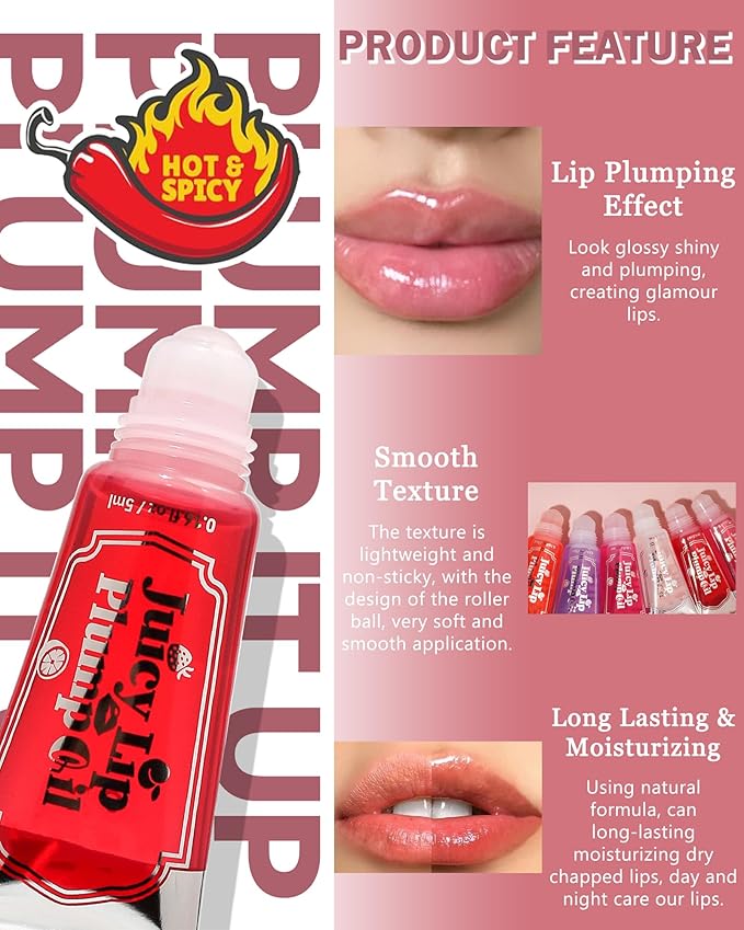 Plumping Lip Oil Kit-3Pcs Hydrating Glossier Tinted Lip Gloss,Long Lasting Lip Plumper and Pout Booster LIpgloss, Moisturizing Non-Sticky Natural Fuller Lip Tint Stain, Makeup Gift for Women-Set B-VivaGrace Women
