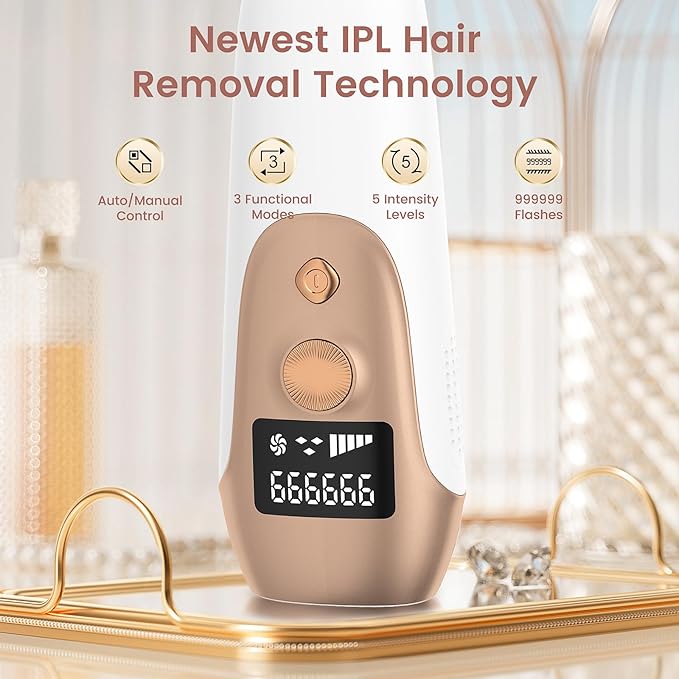 IPL Hair Removal Device, Hair Removal for Women and Men at home for Armpits Legs Arms Bikini Line,model S3