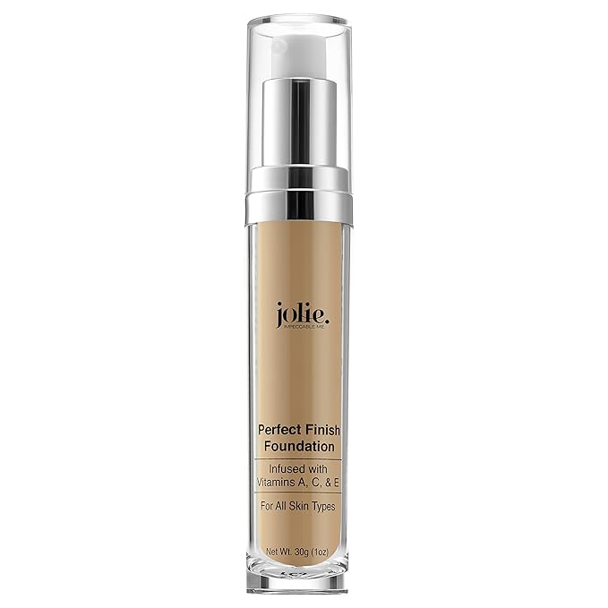 Jolie Perfect Finish Liquid Foundation Makeup SPF 15 Oil Free (LW3)-VivaGrace Women