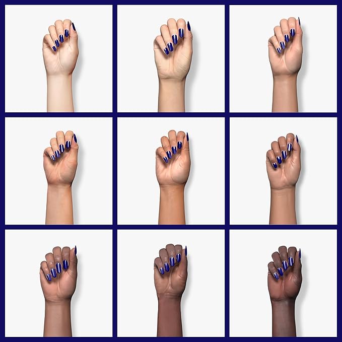 RARJSM Dark Navy Blue Gel Nail Polish, 15ML Royal Blue Nail Polish, Soak Off LED UV Lamp Gel Polish Lacquer for Starter Home DIY & Salon Nail Art Manicure