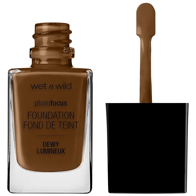 wet n wild Photo Focus Dewy Foundation, Golden Almond, 1.06 Ounces-VivaGrace Women