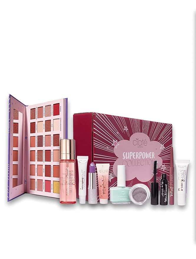 Ciaté London Superpower Collection 10 Piece Makeup Gift Set, Contains Eye, Lip, Complexion & Nail Bestsellers, in a Festive Giftable Box-VivaGrace Women