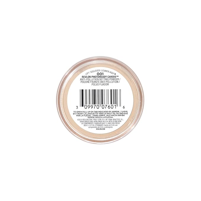 Revlon Setting Powder, PhotoReady Candid Blurring Face Makeup, Anti-Pollution, Lightweight & Breathable High Pigment, Natural Finish, 001 Universal Translucent, 0.5 Oz-VivaGrace Women