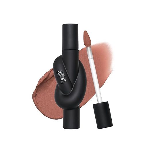 Tie Up Cover Tint - Waterproof & Long Lasting Lip Stain for Women - Korean Base Nude Tint Stick - Kbeauty Matte Gloss - Mood Color Changing (04 FADED FIG, 0.2 Fl oz)-VivaGrace Women