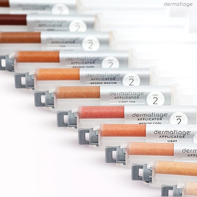 Dermaflage Scar Filler Kit - Dark - Deep Scar Cover and Waterproof Concealer for Acne Scars Wrinkles, and Ice Pick Scars Makeup, 1 mo supply-VivaGrace Women