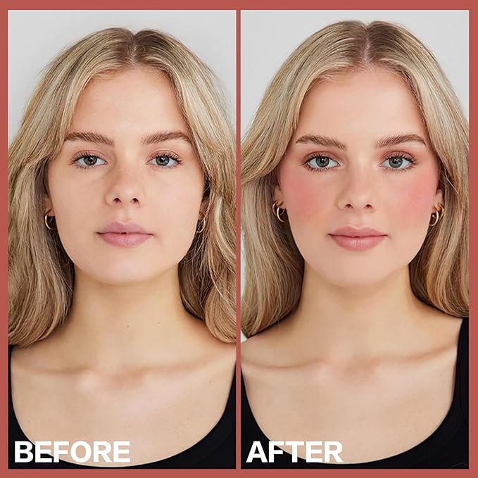 2Pcs Cream Blush Makeup Stick,Monochromatic Multi-Stick Face Blush for Cheek,Lip and Eye,Matte and Dewy Finish for Long Wearing,Easy Application.HEAT WAVES-VivaGrace Women