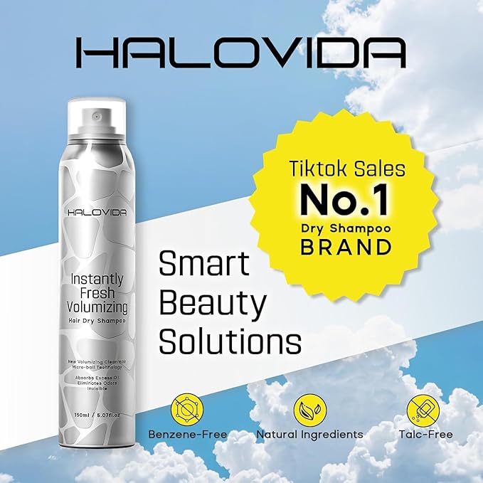 Dry Shampoo for Women, No White Residue Instantly Fresh Shampoo Spray, Absorb oils, Refreshing Volumizing Hair Dry Shampoo 5.07 FL.OZ (Pack of 6)-VivaGrace Women