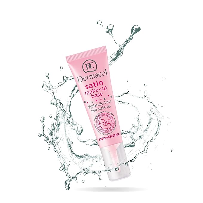 Dermacol - Satin Makeup Base, Matte Face Primer for Wrinkles and Pores, Transparent Makeup Primer for Oily Skin & Dry and Combination Skin, Easy to Blend Pore Filling Primer, No Preservatives, 10 mL-VivaGrace Women