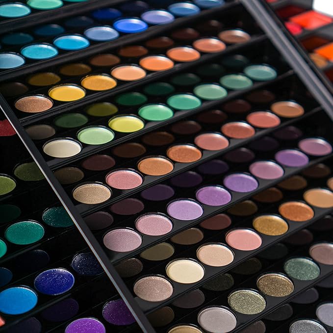 SHANY Elevated Essentials Makeup Set - All-in-One Makeup Kit with 72 Eyeshadows, 28 Lip Colors, 18 Gel Eyeliners, 10 Blushes, 1 Eye Primer, and 1 Cream Concealer-VivaGrace Women