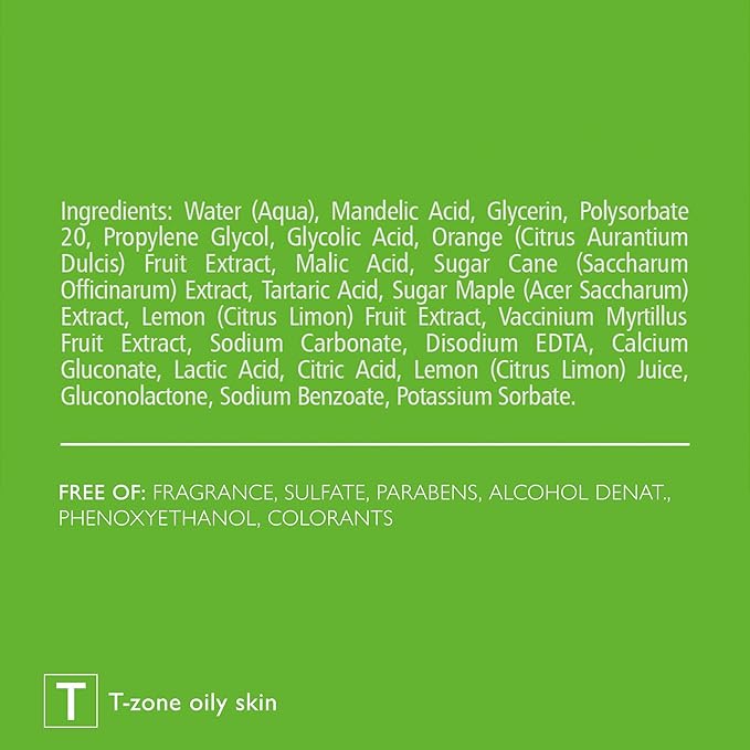 Face & Body Breakout Solution - 3% Mandelic Acid Helps Clarify Blemish & Acne Prone Skin, Face, Back & Chest Pimples Exfoliating & Clearing Treatment, SEBO-ALMOND-CLARIS, 6.42 fl oz-VivaGrace Women