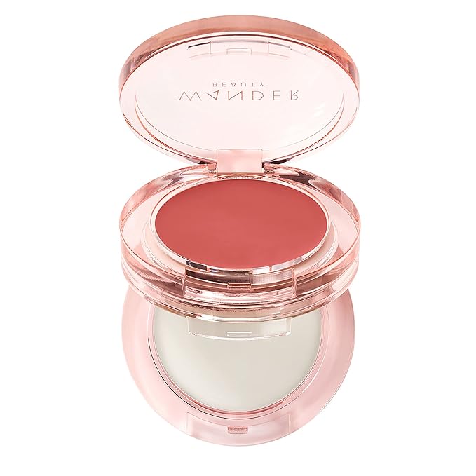 Wander Beauty Double Date Lip & Cheek - Honeymoon/Swipe - 4-in-1 Cream Blush & Lip Tint - Blush, Lip Moisturizer, Lip Balm, & Eye Gloss - Multitasking Eye, Cheek, & Lip Makeup With Green Tea - 0.07 oz-VivaGrace Women