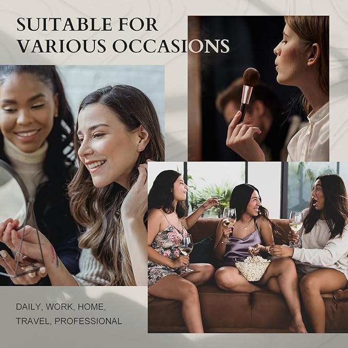 Color Nymph Makeup Kit for Women, All In One Notebook Makeup Palette Set With Mirror for Girls Includes 24 C Eyeshadow Palette,Lipgloss,Face Powder,Blushes (Purple)-VivaGrace Women