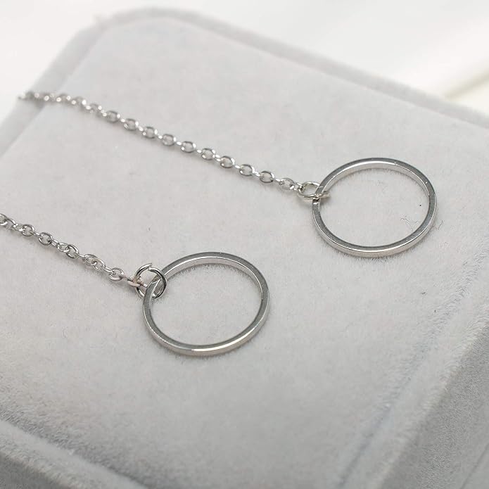 Creative Y-shaped Necklace Hollow Ring Necklace Chain Jewelry Accessories for Women and Girls-VivaGrace Women