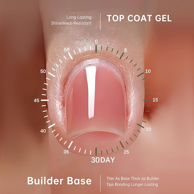 Salon-Grade Beige Builder Gel - Hypoallergenic Strong Base Coat | Long-Lasting Adhesion (30+ Days) for Professional Nails Gift for Women