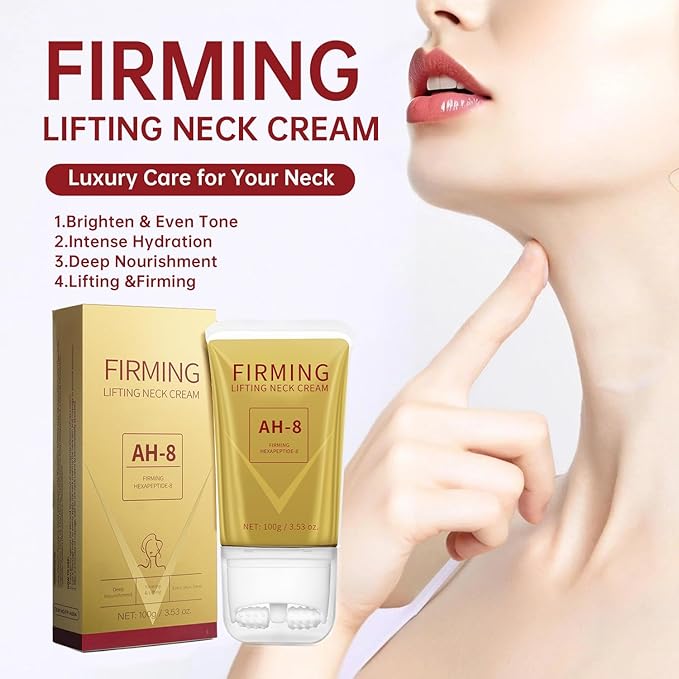 Ah8 Firming Neck Cream - Neck Creams for Tightening and Firming, Neck Cream Tightening Lifting Sagging Skin, Anti-Aging to Improve Elasticity, Lifting Cream for Women & Men, 2-Pack