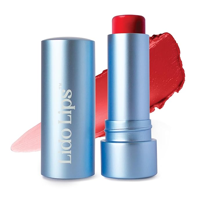 Tinted Lip Balm. Moisturizing Sheer, Buildable Lip Color with Hyaluronic Acid, Vitamin E and Rich Oil, Perfect Revitalizer for Chapped Lips. Beauty Plumper Moisturizer 0.21oz- Ruby Rouge-VivaGrace Women