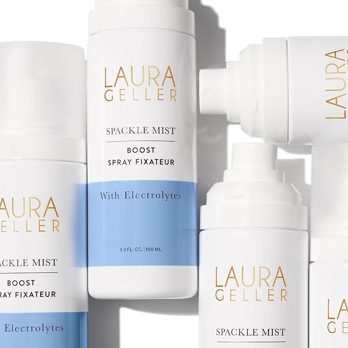 LAURA GELLER NEW YORK Spackle Mist Boost Setting Spray with Electrolytes - Long-Lasting Makeup Spray with Blue Light Protection - Dewy Skin Makeup Setting Spray-VivaGrace Women