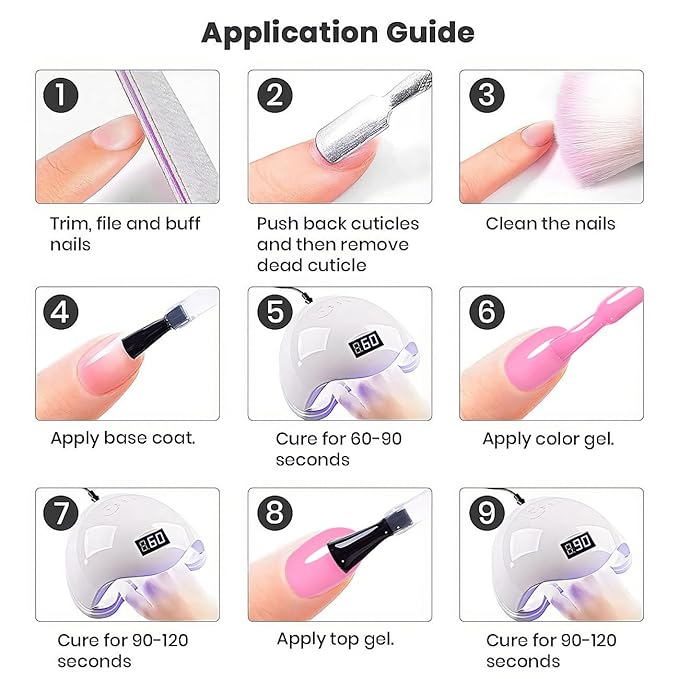 RARJSM Pastel Purple Pink Gel Nail Polish Macaron GelPolish 1PCS 15ML Cotton Candy Gel Nail Polish Spring Color Soak off U V Curing Required Nail Art Starter Salon DIY at Home