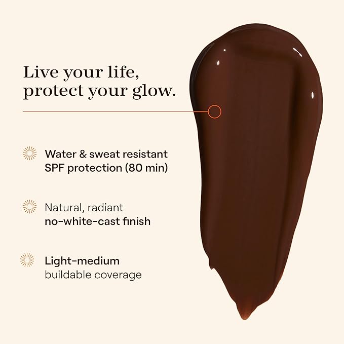 Live Tinted Hueguard Skin Tint SPF 50 - Tinted Mineral Sunscreen with Light-Medium Buildable Coverage With a Hydrating and Radiant Finish - Water and Sweat Resistant, 1.35 fl oz - Shade 01-VivaGrace Women