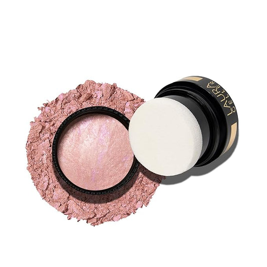 LAURA GELLER NEW YORK Baked Blush-n-Brighten Baked to Go - Ethereal Rose - Travel Size Blush-VivaGrace Women