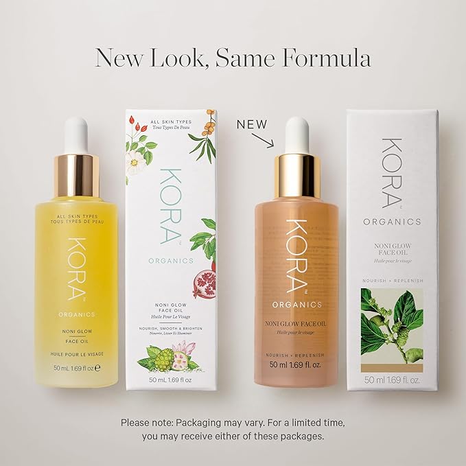 KORA Organics Noni Glow Hydrating Face Oil for Women with Rosehip, Gua Sha Oil, Certified Organic, Cruelty Free, 1.69 fl oz-VivaGrace Women