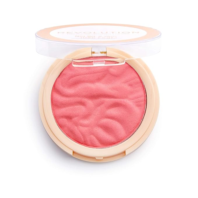 Revolution Beauty, Blusher Reloaded, Pressed Powder Face Blusher, Highly Pigmented & Long Lasting Formula, Pink Lady, 0.26 Oz.-VivaGrace Women