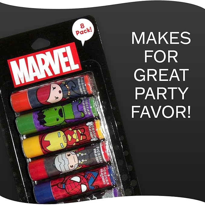 Taste Beauty Marvel Comic Book Themed 8pc Lip Balm Sticks-VivaGrace Women