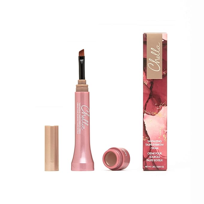 Chella Eyebrow Cream, Tantalizing Taupe - Vegan, Cruelty Free, Paraben Free, Gluten Free Eyebrow Pomade Makeup - Long Wearing, Velvet Consistency, Water Resistant-VivaGrace Women