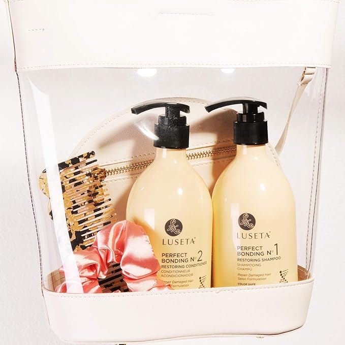 Luseta Perfect Bonding Restoring Shampoo & Conditioner Set, Bond Strengthening & Color Longevity for All Hair Type, Bond Repair Shampoo and Conditioner Set Sulfate & Paraben Free, 2x33.8 oz-VivaGrace Women
