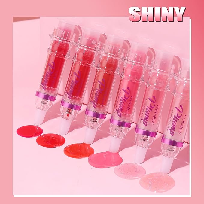 Glossy Finish Lip Glow Oil,Lip Plumping Booster Plump,Hydrating, Volumizes & High-Shine Lip Plumping Mirror Lip Glaze Lip Makeup,Lip Enhancer for Fuller, Lip Mask, Hydrating& Reduce Fine Lines (003#)-VivaGrace Women
