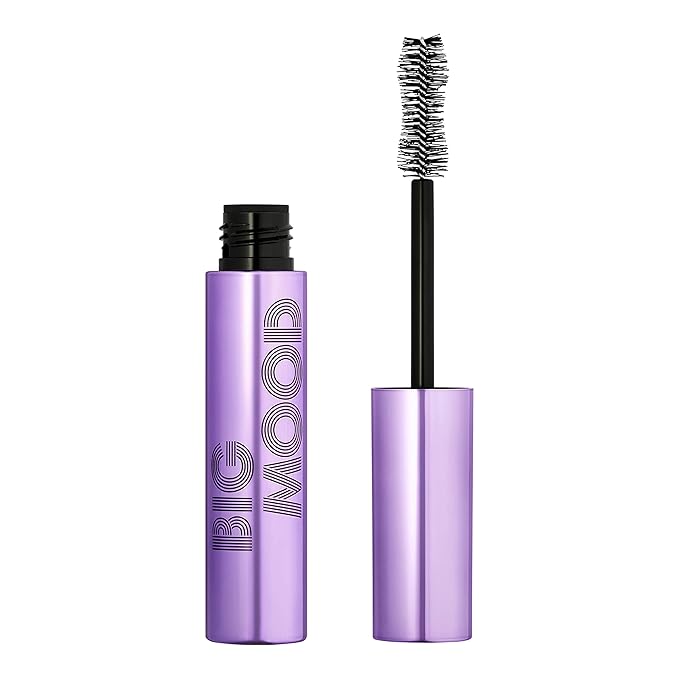 e.l.f. Big Mood Mascara, Instantly Creates Long-Lasting, Bold & Lifted, Voluminous Lashes, Infused with Jojoba Wax, Pitch Black, 0.30 fl Oz