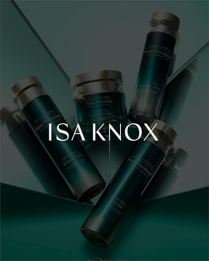 ISA KNOX AGE FOCUS PRIME Double Effect Emulsion by LG Beauty, PRIME Wrinkle For All Serum & PRIME Eye For All Cream - Korean Skin Care, Daytime Retinol (177 ml/5.99 fl oz)-VivaGrace Women