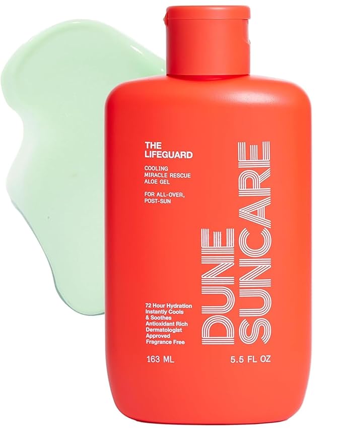 The Lifeguard Aloe Vera Sunburn Gel – After Sun Protection for Sunburn Relief with Minty Cooling – Fast-Absorbing Formula for Sun-Exposed Skin – Vegan, Non-Sticky, Hydrating Formula (5.5 Fl Oz)-VivaGrace Women