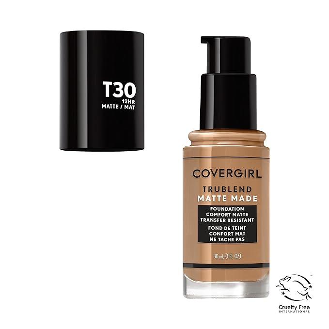 COVERGIRL TruBlend Matte Made Liquid Foundation, Warm Honey-VivaGrace Women