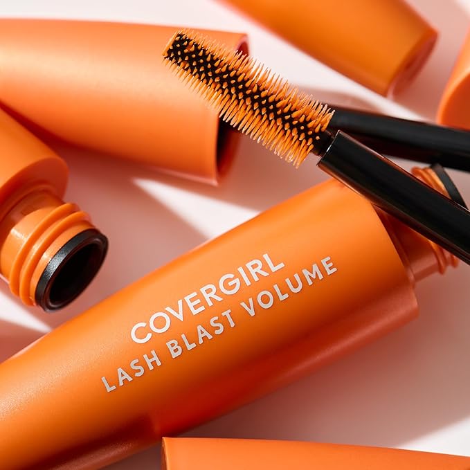 Covergirl Lash Blast Volume Waterproof Mascara, Very Black + Covergirl Clump Crusher Mascara, Very Black Bundle