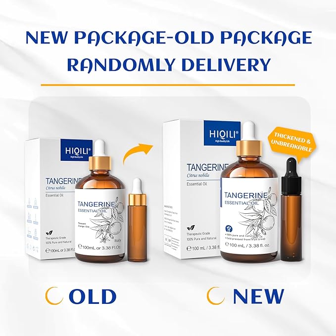 HIQILI 100ML Tangerine Essential Oil, Skin Care, Hair Care, Air Purification, Can be Added to Body Lotion, Shampoos, Diffusers Use - 3.38 Fl Oz-VivaGrace Women