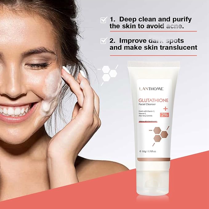 Glutathione Skincare Set, Complete Skin Care Routine Includes Glutathione Cream, Toner, Face Wash & Glutathione Face Serum, Anti-Aging Skincare Set For Women, Tight, Anti-Aging, Radiant-VivaGrace Women