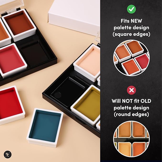 Alcohol Palette Refill Pans - FX Colors - Prime Yellow-VivaGrace Women