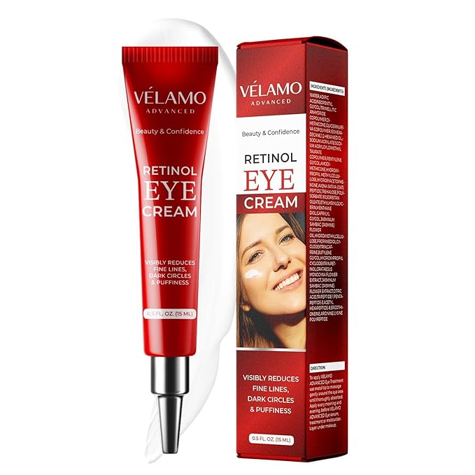 Rapid Reduction Retinol Eye Cream: Under Eye Cream Instantly Reduces Wrinkles Fine Lines Under Eye Bags Puffiness Dark Circles Crow's Feet - Rapid Face Lifting Tightening Firming 1 OZ/15g-VivaGrace Women